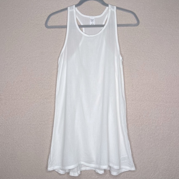 Melrose and Market Tops - Melrose & Market Racerback Flowy Tank Top-White-Women’s S-Casual-Summer-Classic